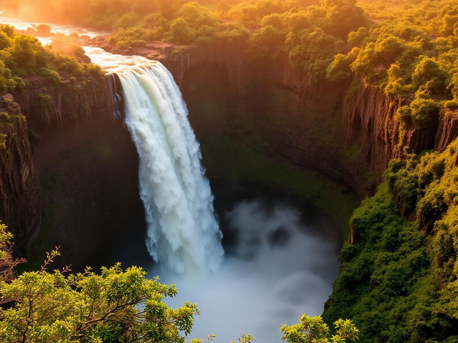Murchison Falls thundering through the gorge