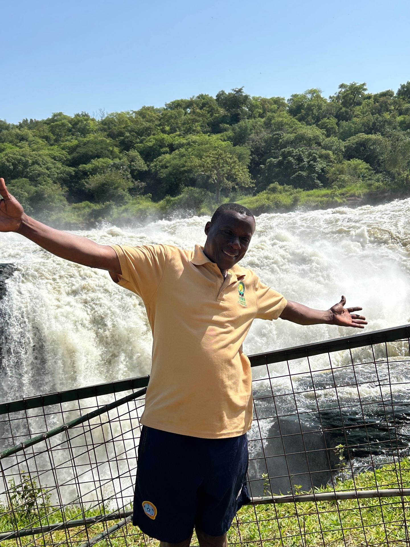 Tom at Murchison Falls